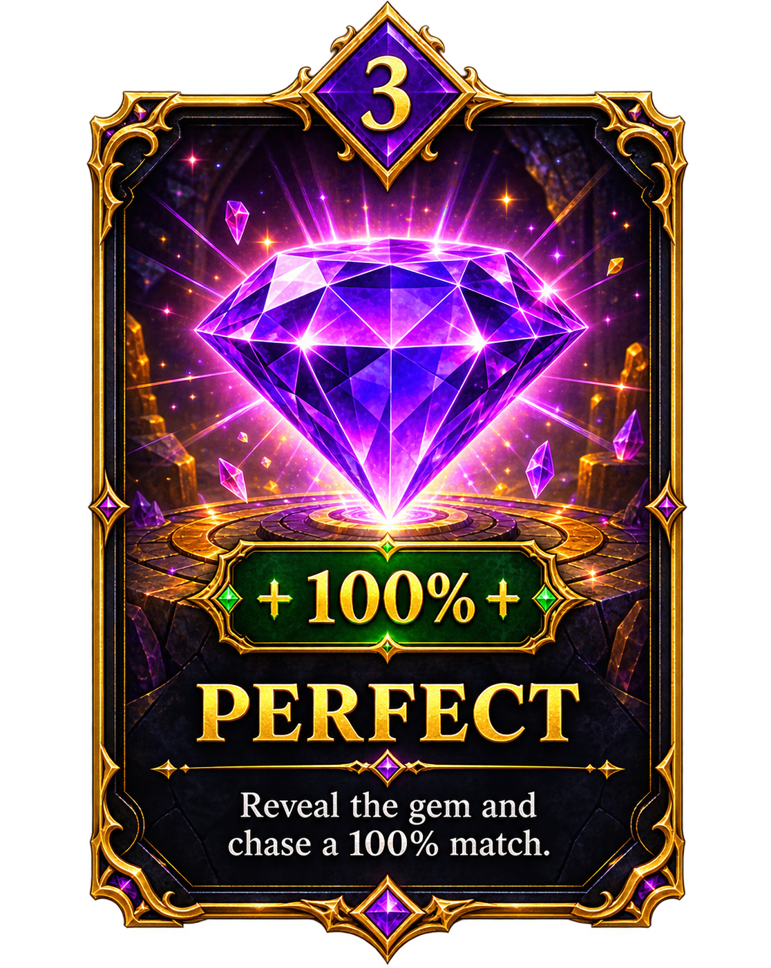 Step 3: Reveal the perfect gemstone